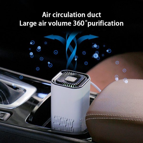 Car Air Purifier Portable Negative Ion Generator Remove Formaldehyde Dust Smoke Air Freshen Washer For Home Car - Image 5