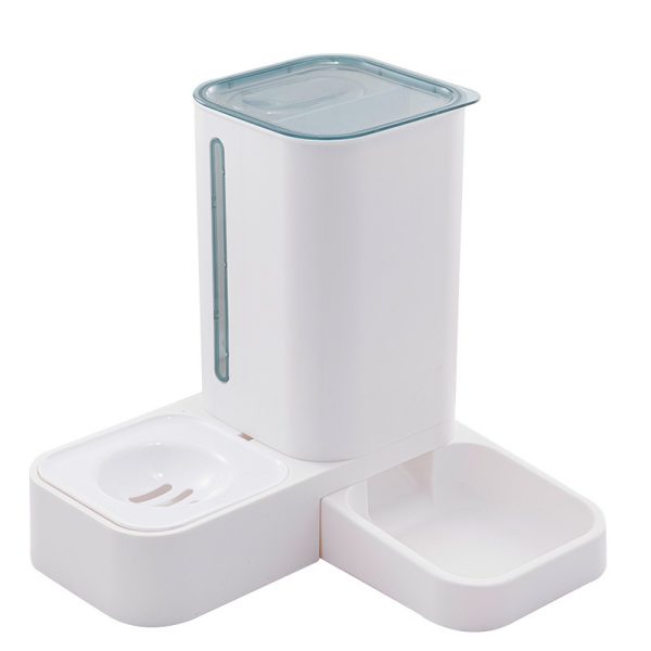 Pet Automatic Water Storage Double Plastic Pet Bowl - Image 2
