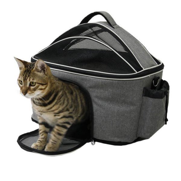 Foldable And Breathable Cat Bag For Outing, Portable Messenger - Image 4