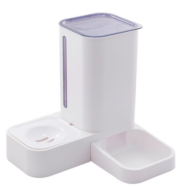 Pet Automatic Water Storage Double Plastic Pet Bowl - Image 6