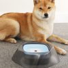 Pet Dog Bowl Floating Not Wetting Mouth Cat Bowl No Spill Drinking Water Feeder