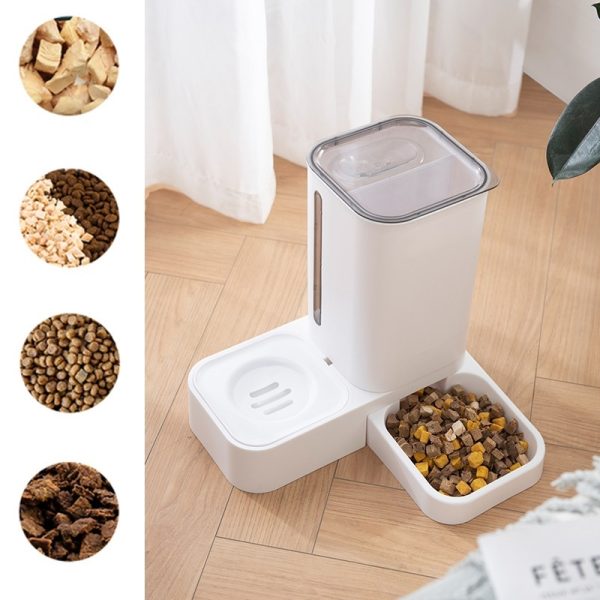 Pet Automatic Water Storage Double Plastic Pet Bowl - Image 10