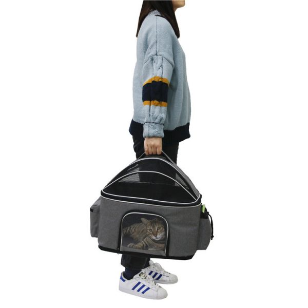 Foldable And Breathable Cat Bag For Outing, Portable Messenger - Image 5