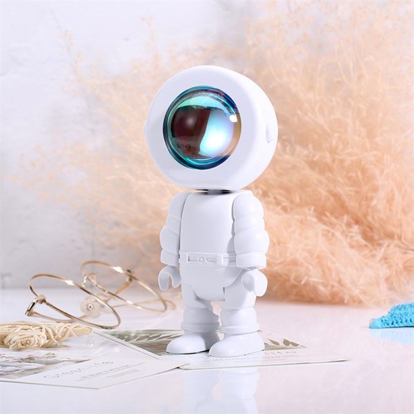 Rechargeable Astronaut Robot Rainbow Projection Sun Lamp Table Lamp Sunset Lamp Infinite Dimming Bedroom Atmosphere Lamp - Image 9
