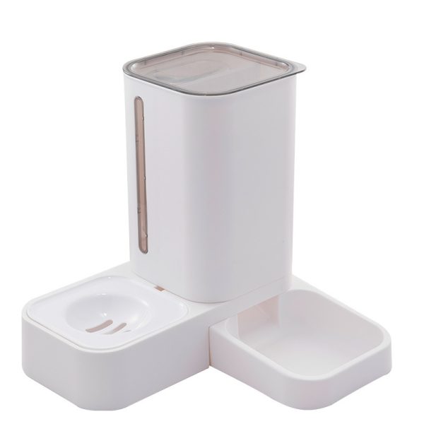 Pet Automatic Water Storage Double Plastic Pet Bowl - Image 9