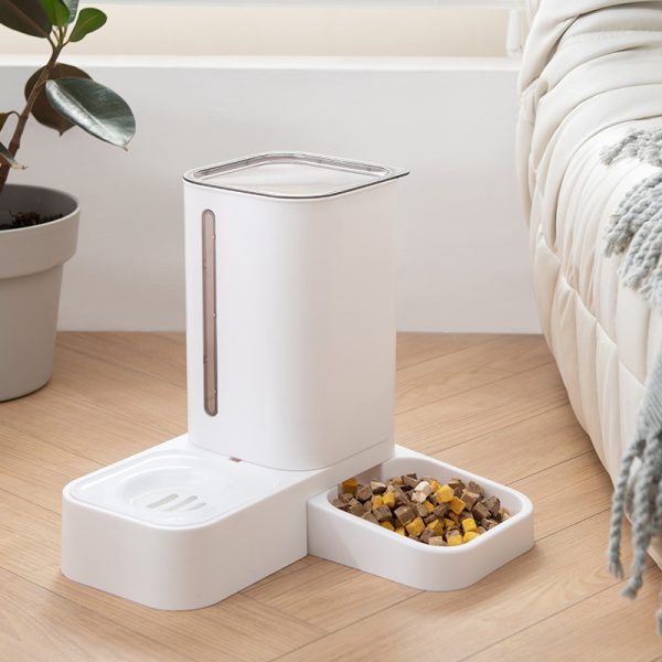 Pet Automatic Water Storage Double Plastic Pet Bowl - Image 5