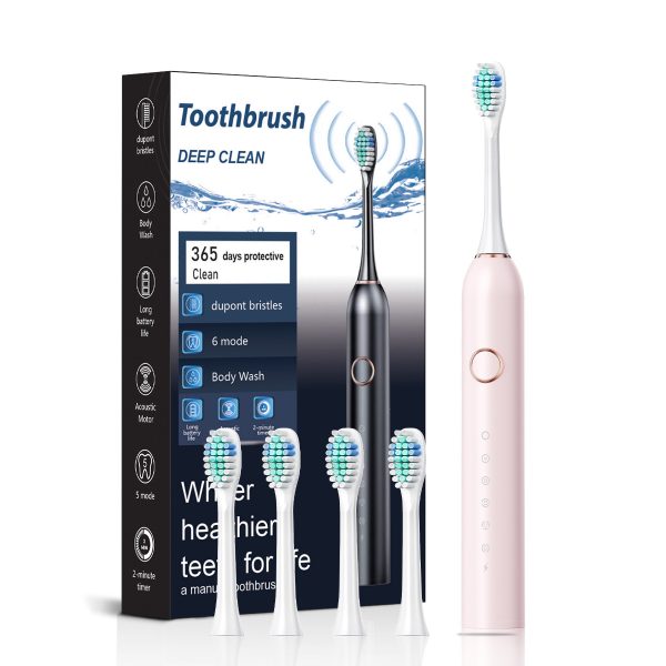 Electric Toothbrush Household 6-speed Soft Bristle Sound Wave - Image 3