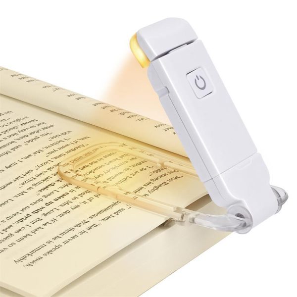 LED USB Rechargeable Book Reading Light Brightness Adjustable Eye Protection Clip Book Light Portable Bookmark Read Light - Image 2