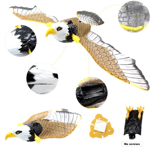 Simulation Bird Cat Interactive Pet Toys Hanging Eagle Flying Teasering Play Kitten Dog Toys Animals Cat Accessories Supplies - Image 8